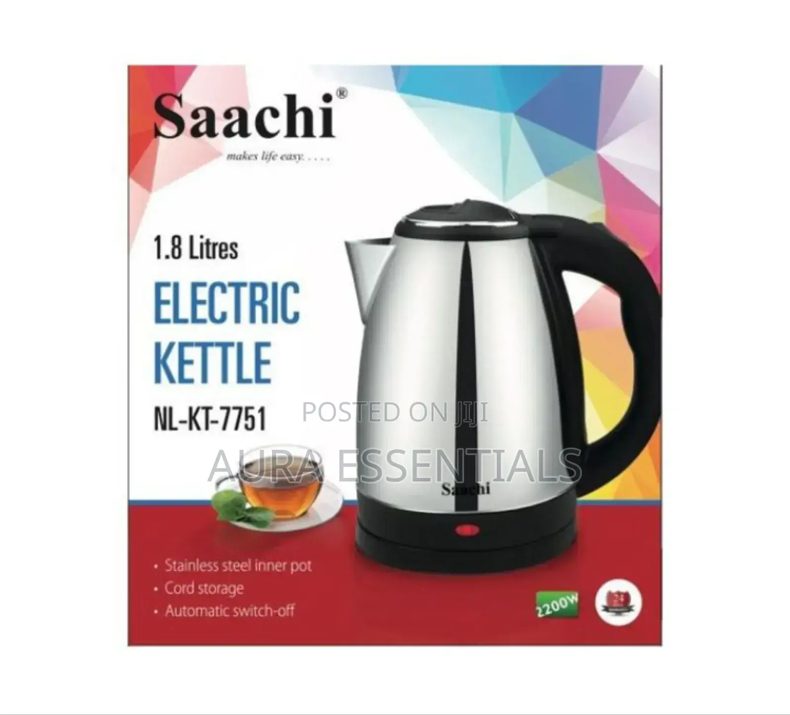 Saachi Electric Kettle Percolator 2L
