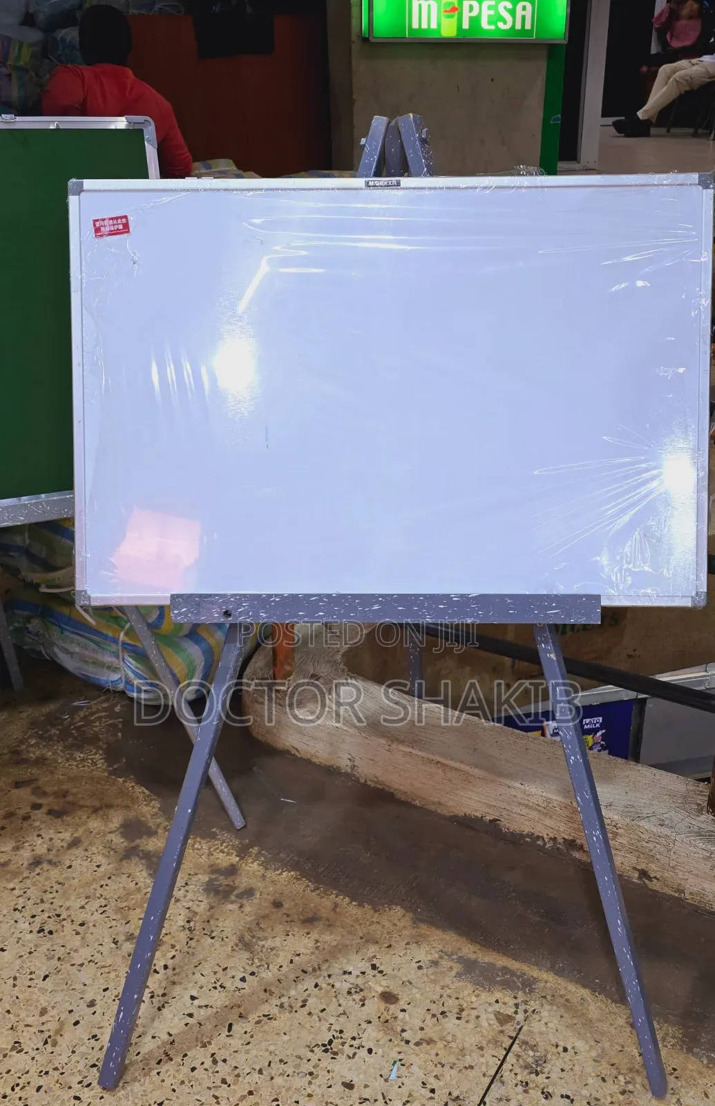 Standard 120cm by 90cm Whiteboard With Stand