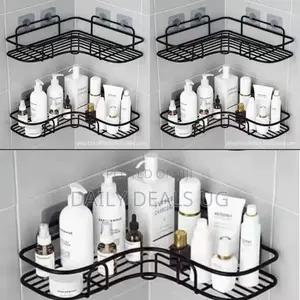 Bathroom Double Shelf Rack