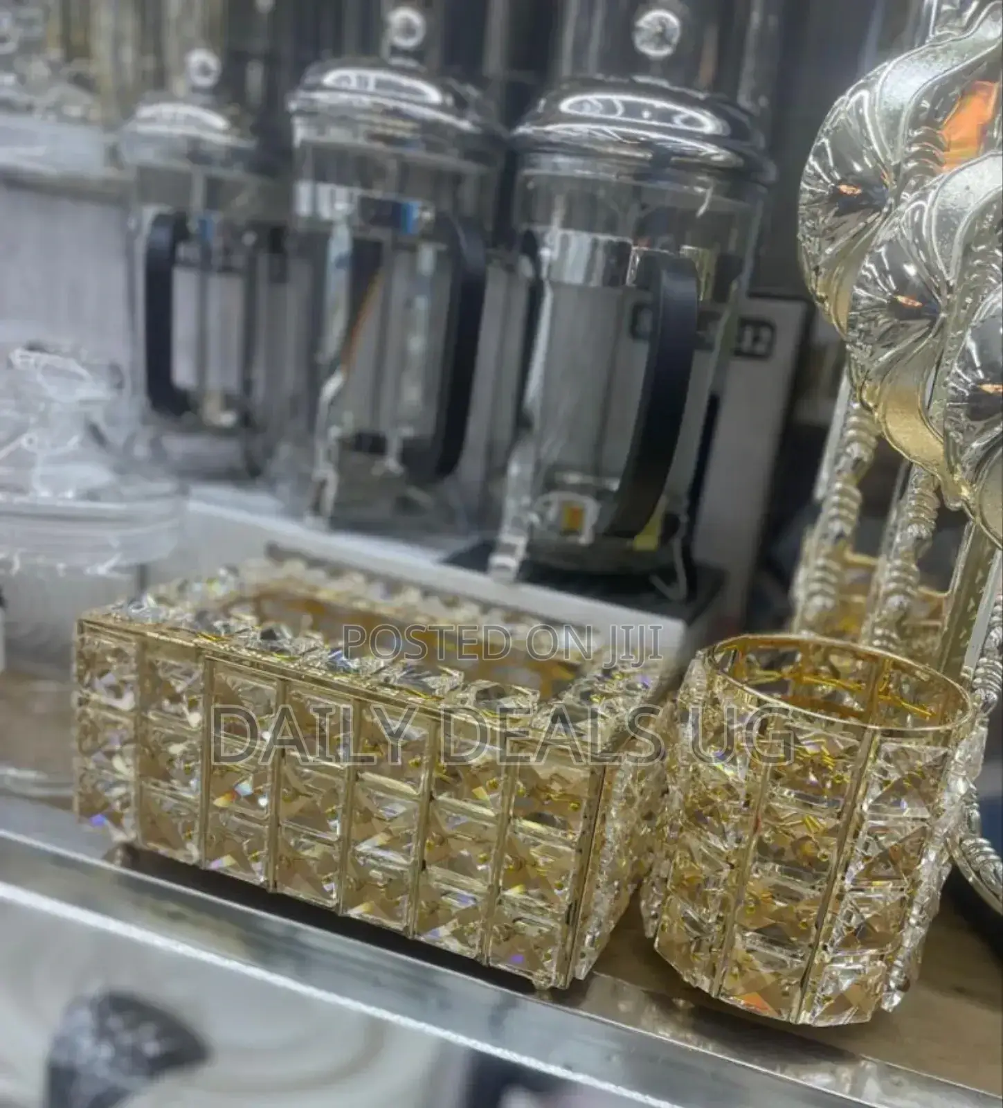 Brand Glass Tissue Holder