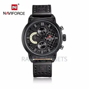 9068 L NAVIFORCE Leather Men's Quartz Watch