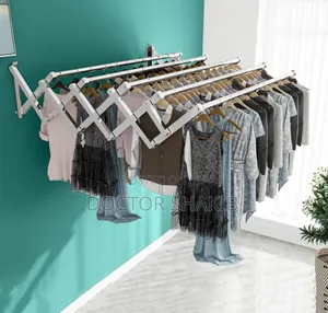 Folding Retractable Wall Mounted Laundry Dry Rack