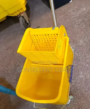 20l Mop Bucket Side Press Wringer Cleaning Commercial Mop