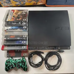 Sony Playstation 3 Slim Console Bundle With 8 Games