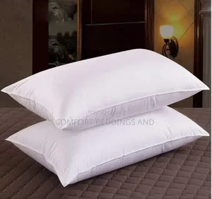 Pair of Fibre Pillows White