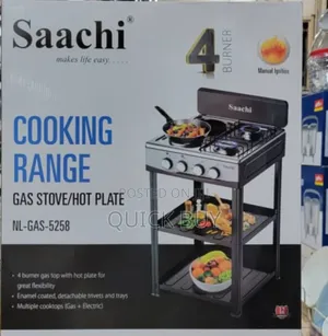 Original Trendy Saachi 4 Burner Gas Stove/Hot Plate