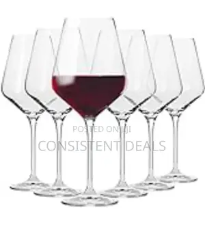 Diamond Stem Red Wine Glasses (6pcs)