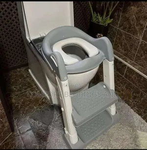 Kids Toilet Trainer Ladder Gray