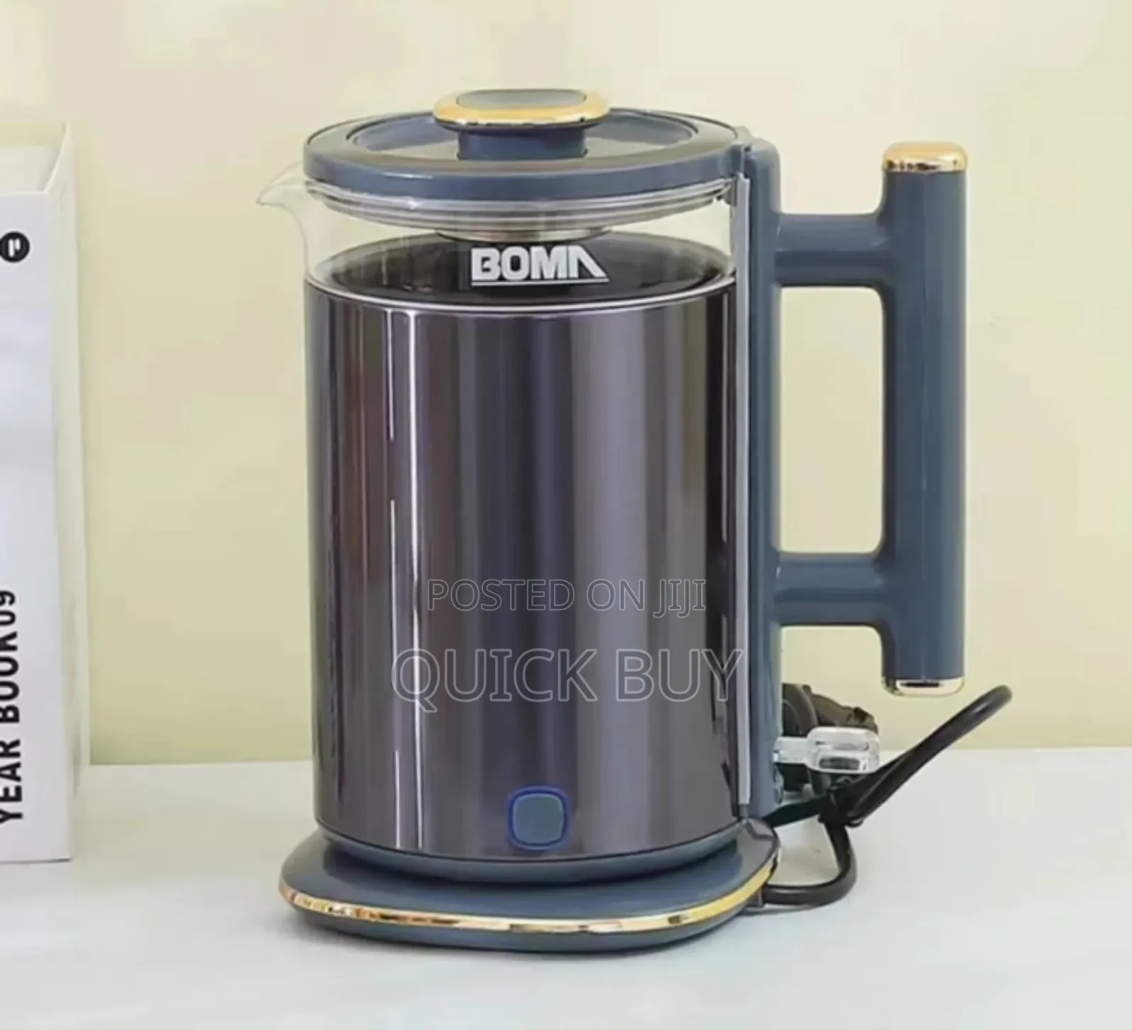 Original Quality BOMA Stainless Kettle Double Glass Body