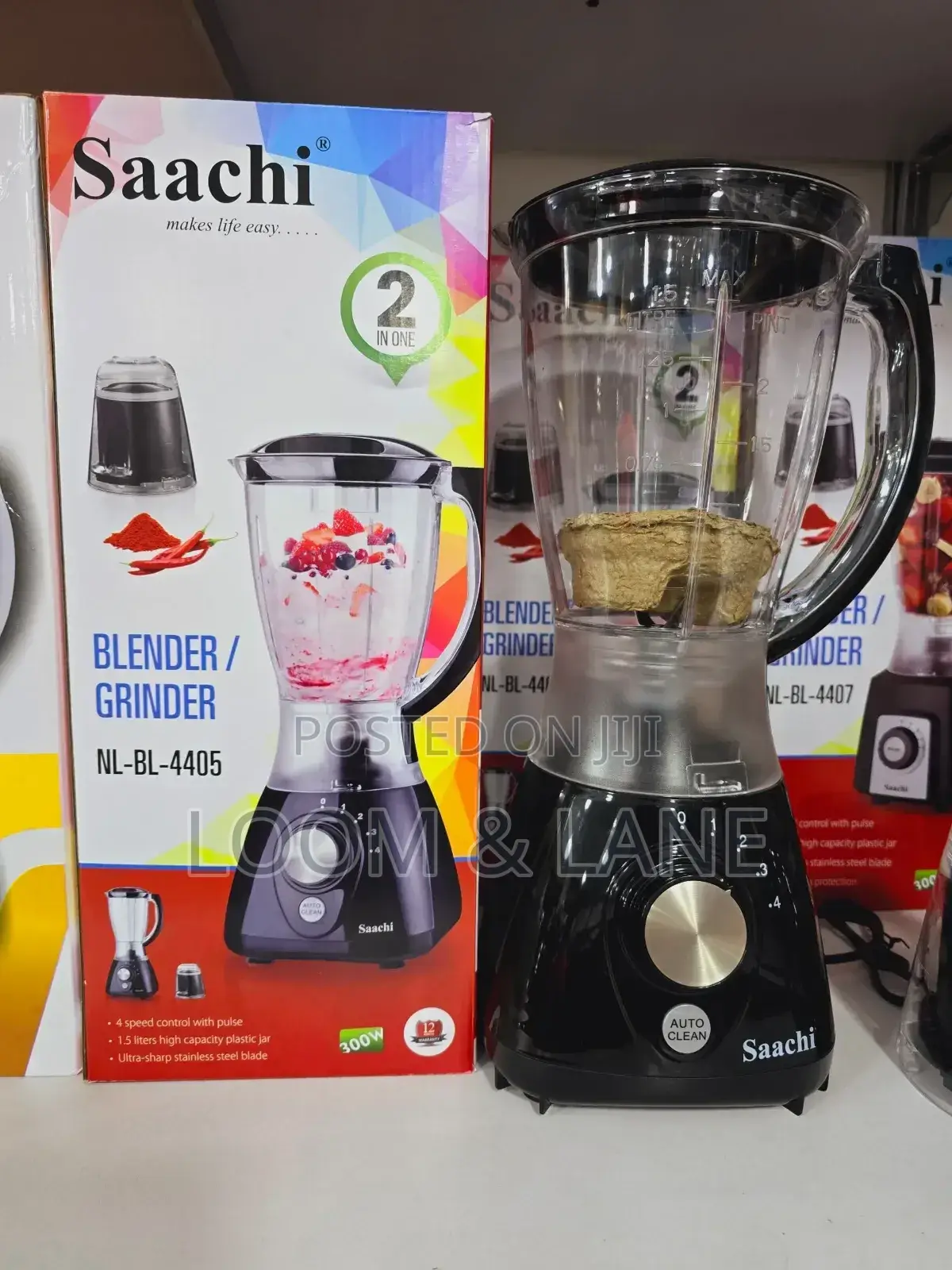 2in One Saachi Double-Jar Blender/Grinder