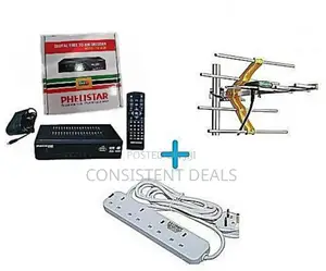Digital Free to Air Decoder + Antenna+ Power Extension