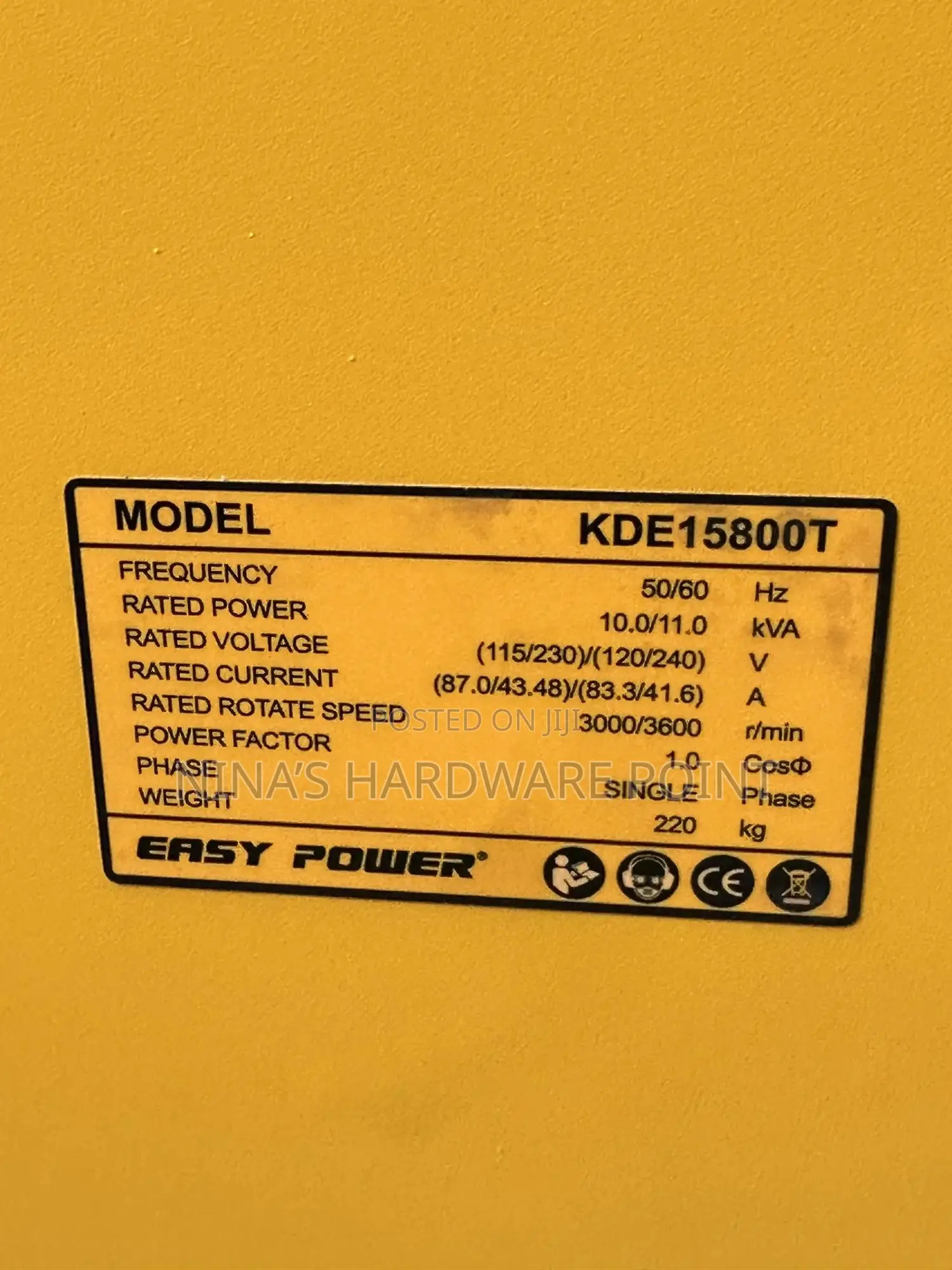 Generator 11kva Diesel Engine