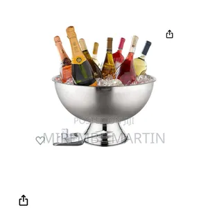 Stainless Steel Brand Table Ice Bucket.