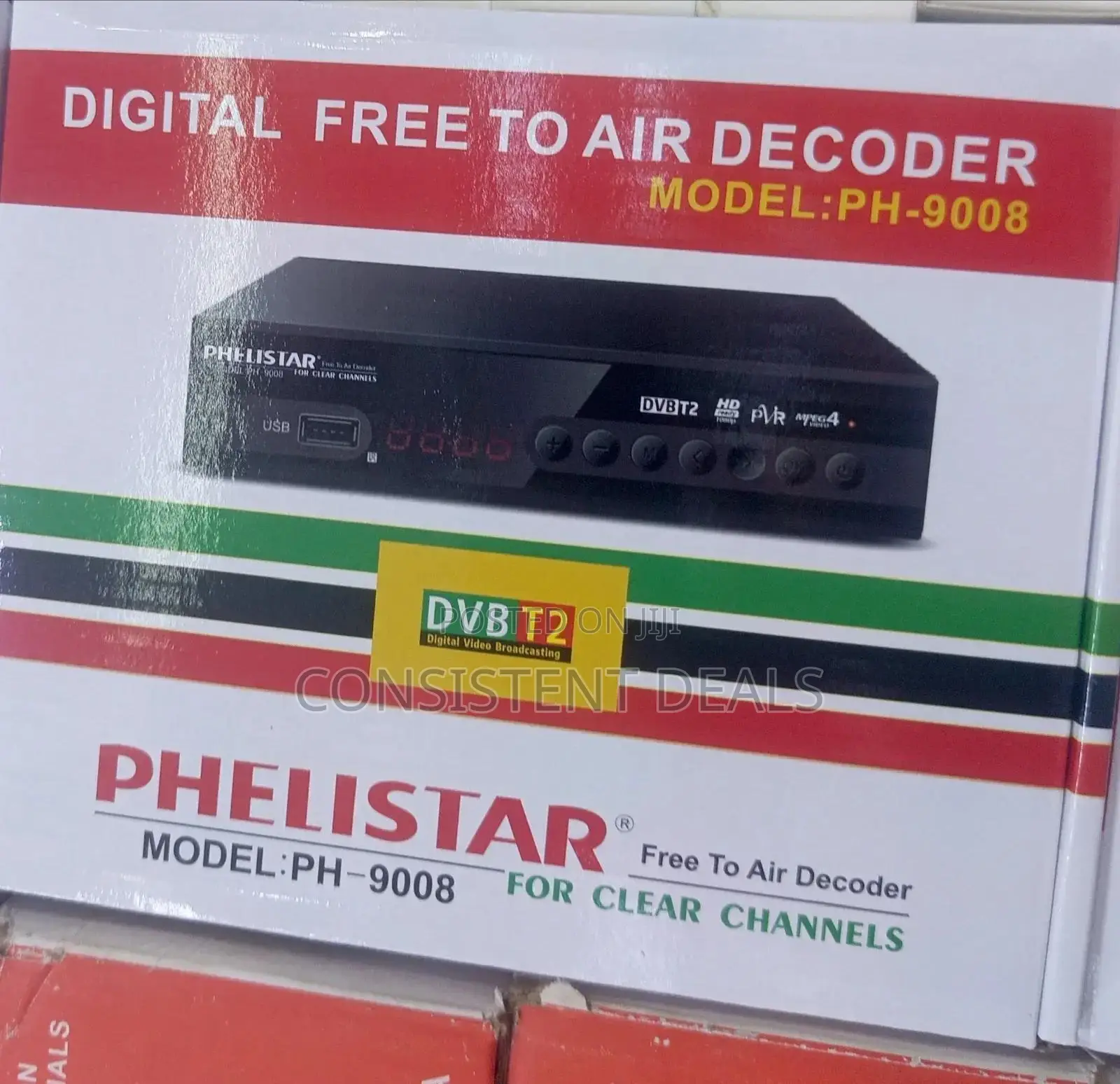 Digital Free to Air Decoder + Antenna+ Power Extension