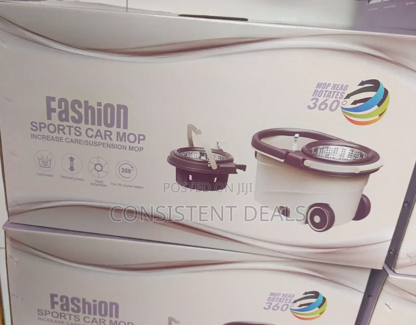 360° Detachable Spin Mopper Set. Car Spin Mopper