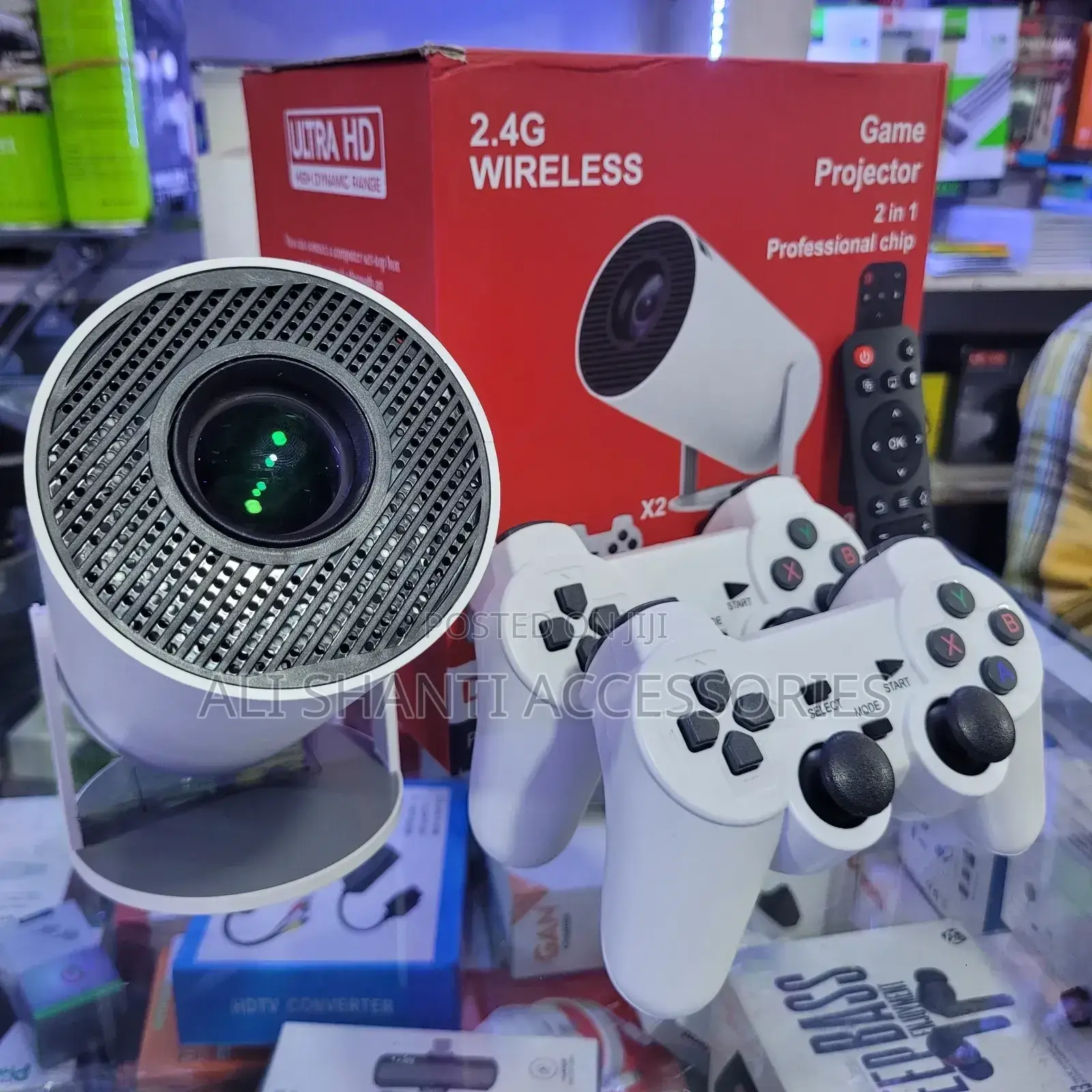 Gaming Wireless Smart Projector and Control Pads