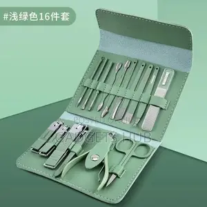 16pcs Nail Clippers Set Pedicure Kit Stainless