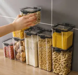 Sealed Tank Plastic Coarse Cereals Grains Kitchen Storage