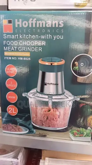 Hoffman's Electric Smart Food Chopper and Meat Grinder