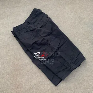 Short Khakis, Straight Fit. Black