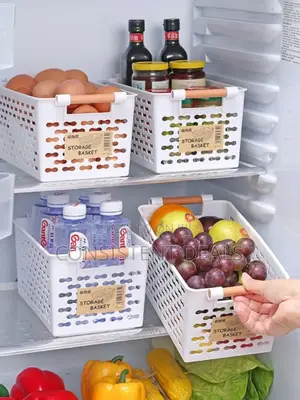 Plastic Fridge Storage Basket