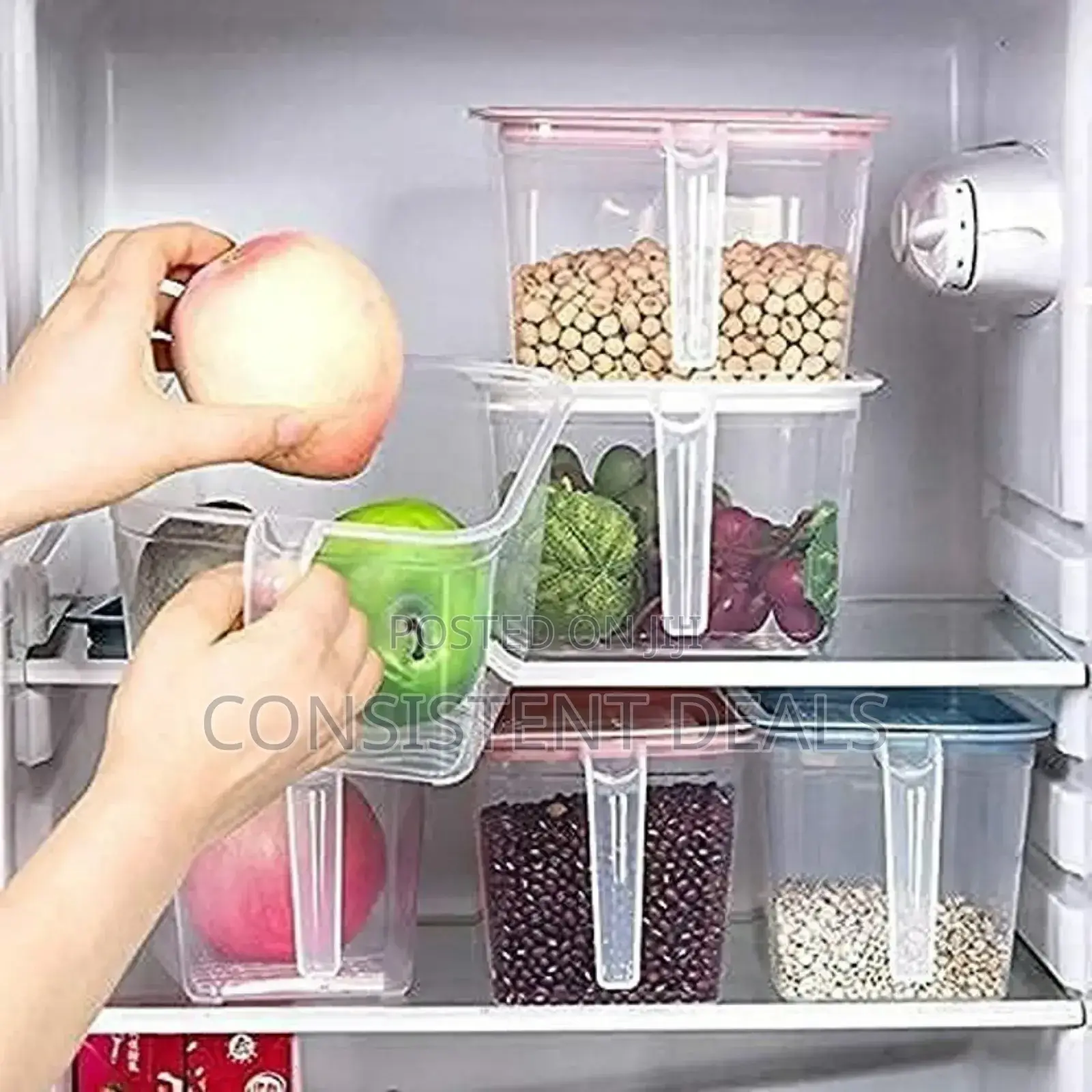 Clear Plastic Fridge Storage Containers