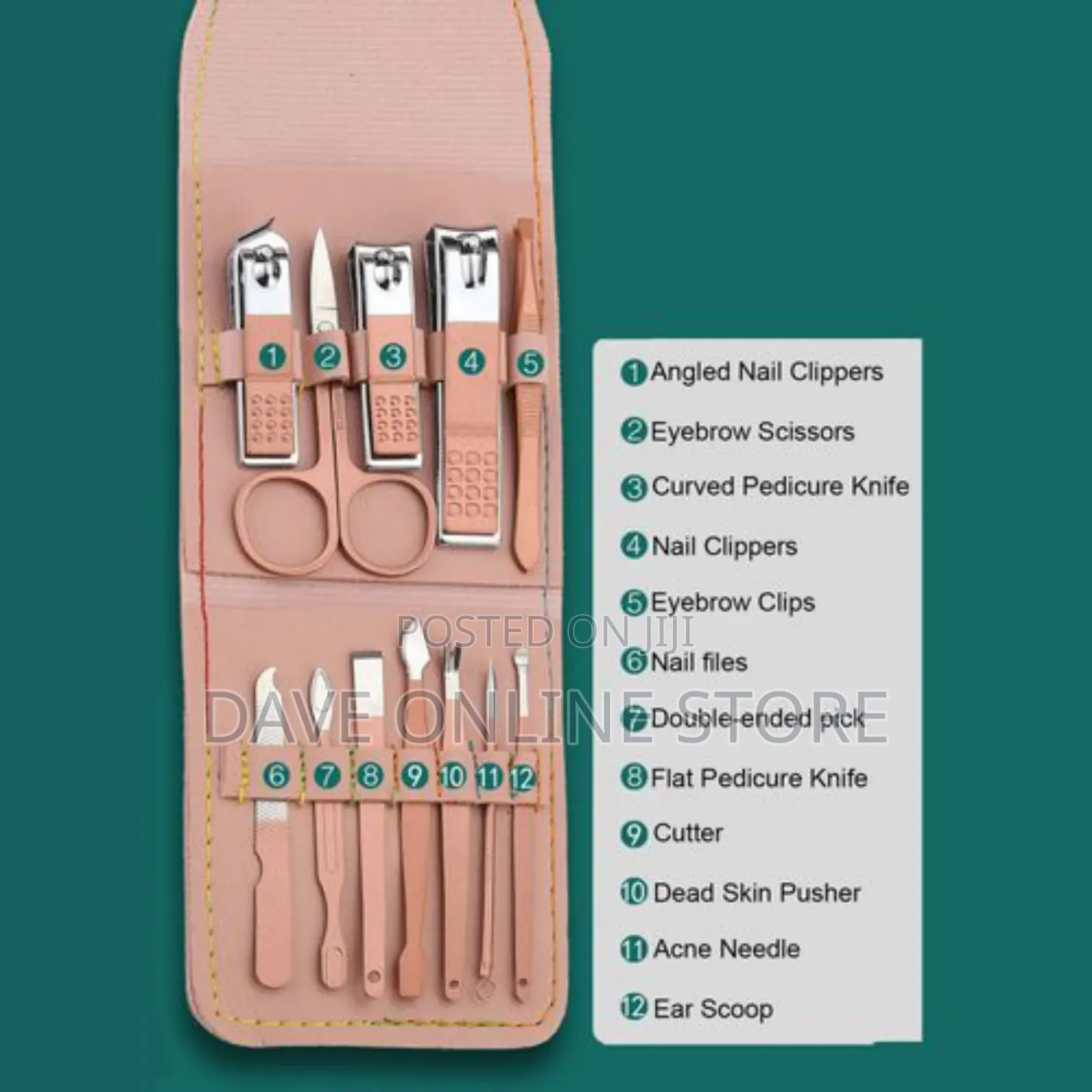 Pedicure Manicure Tool Kit Portable Nail Clippers Set