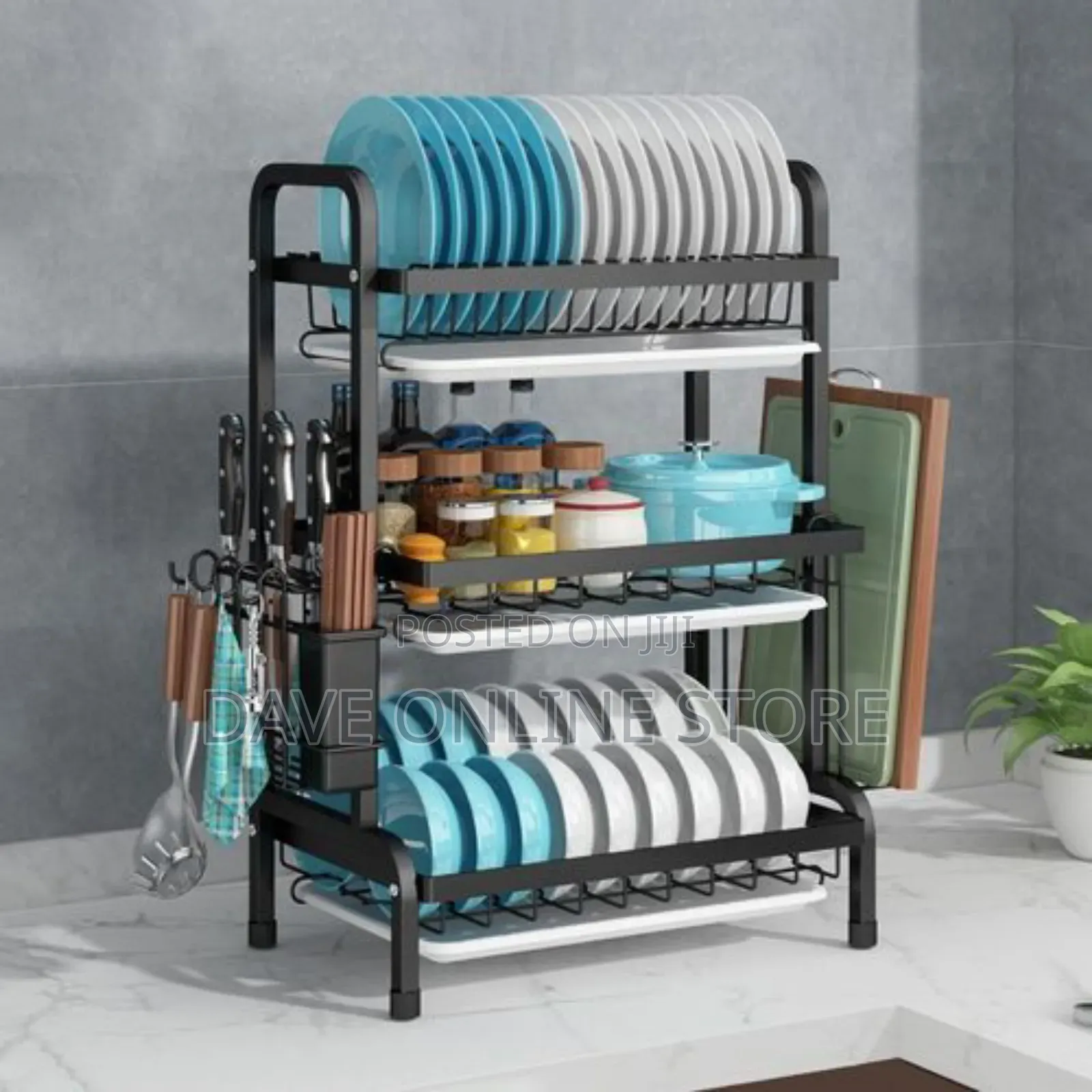 Spice Rack Organizer 3-Tier Countertop Organizer Utensil
