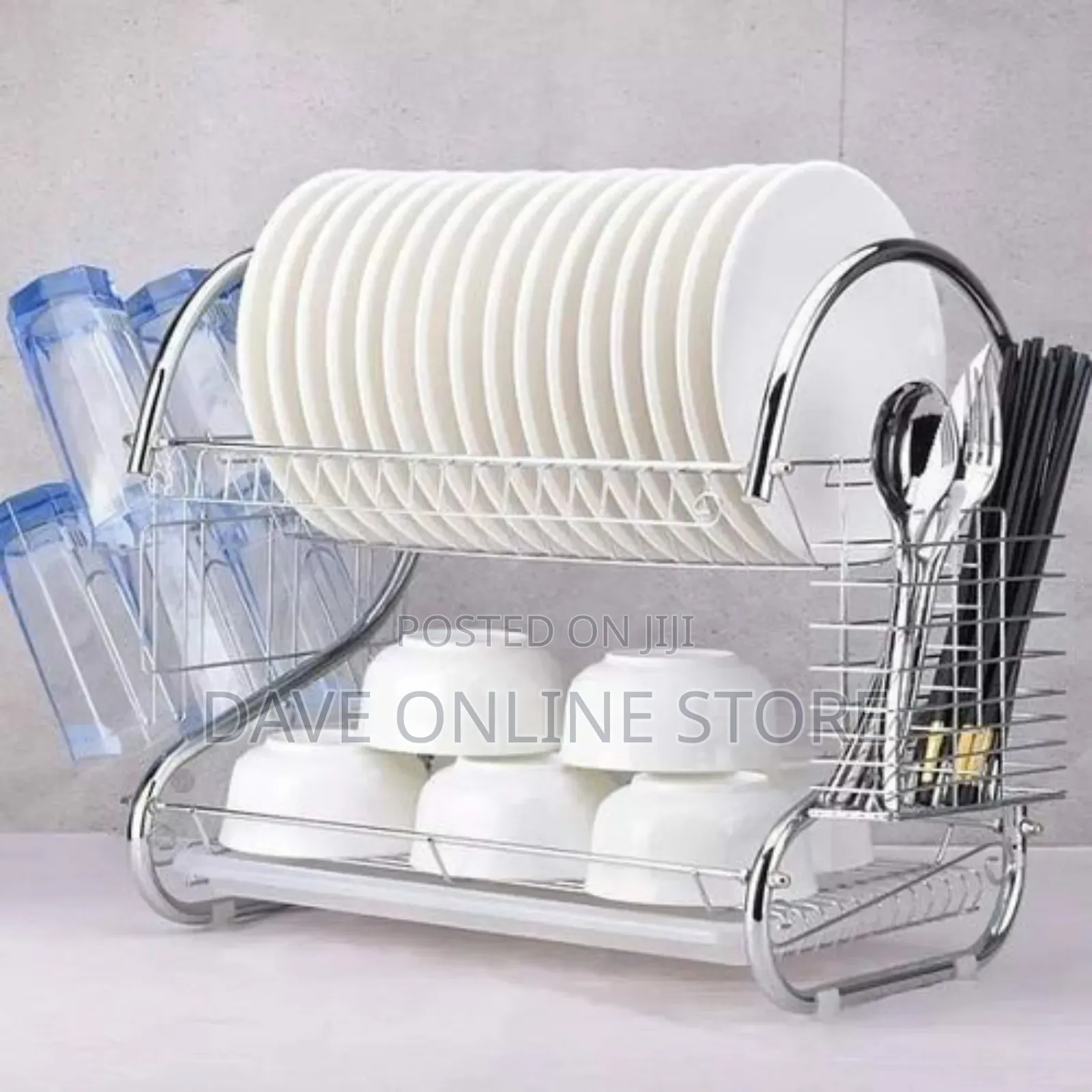 Strong Frame -22 Inch Antirust Stainless Steel Dish Drainer