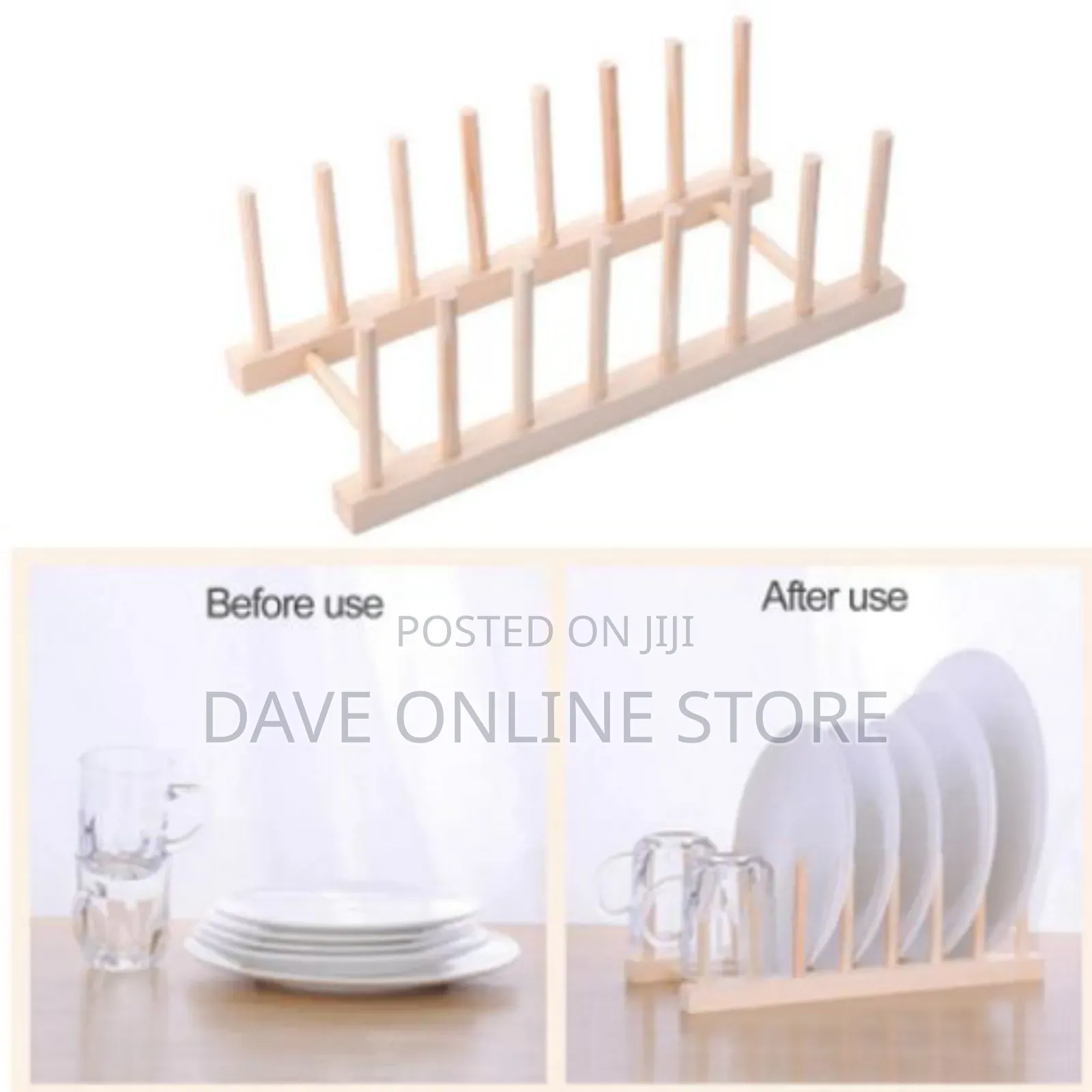 Bamboo Dish Rack -Plate Rack-Wooden