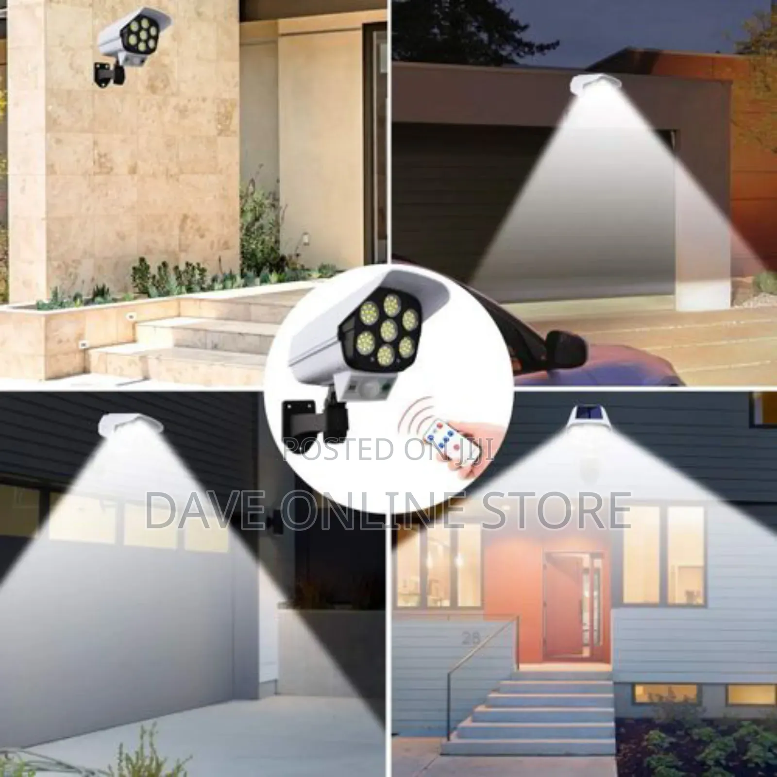 77 LED Camera Solar Light Motion Sensor Wall Lamp IP65