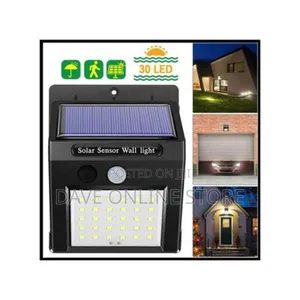 30 LED Solar Powered Wall Light Sensor Outdoor Lamp
