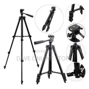 Stylish Camera-Tripod With Mobile Clip Holder