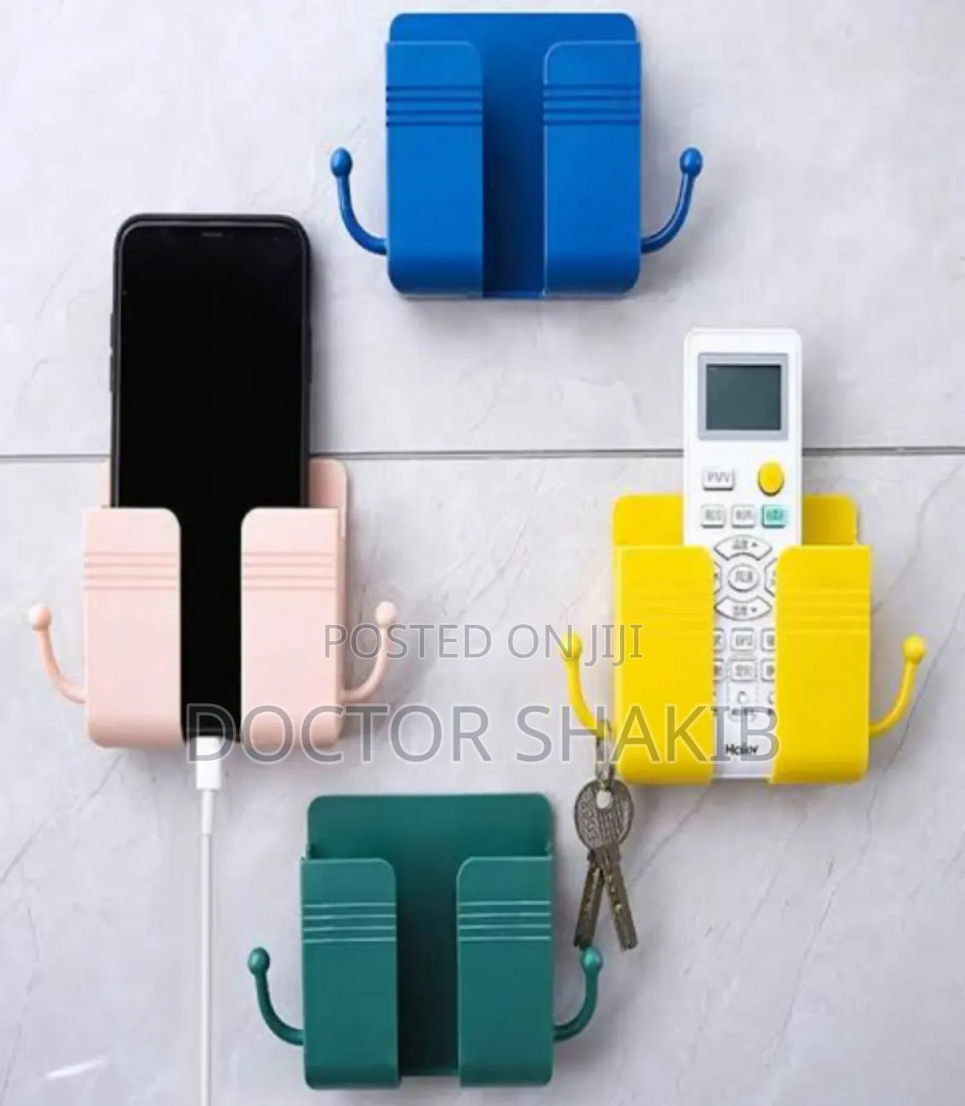 1pc Plastic Wall Mount Cell Phone Holder-New