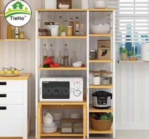 Kitchen Rack Microwave Oven Vintage 5-Tier Shelf Stand