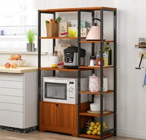 Kitchen Rack Microwave Oven Vintage 5-Tier Shelf Stand