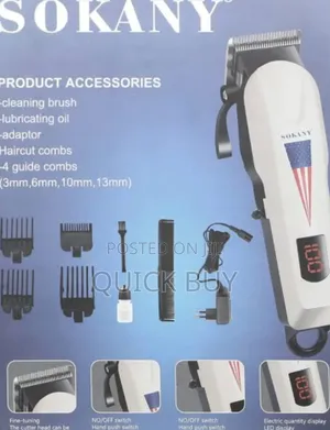 Unequaled High Tech Sokany Professional Hair Clipper