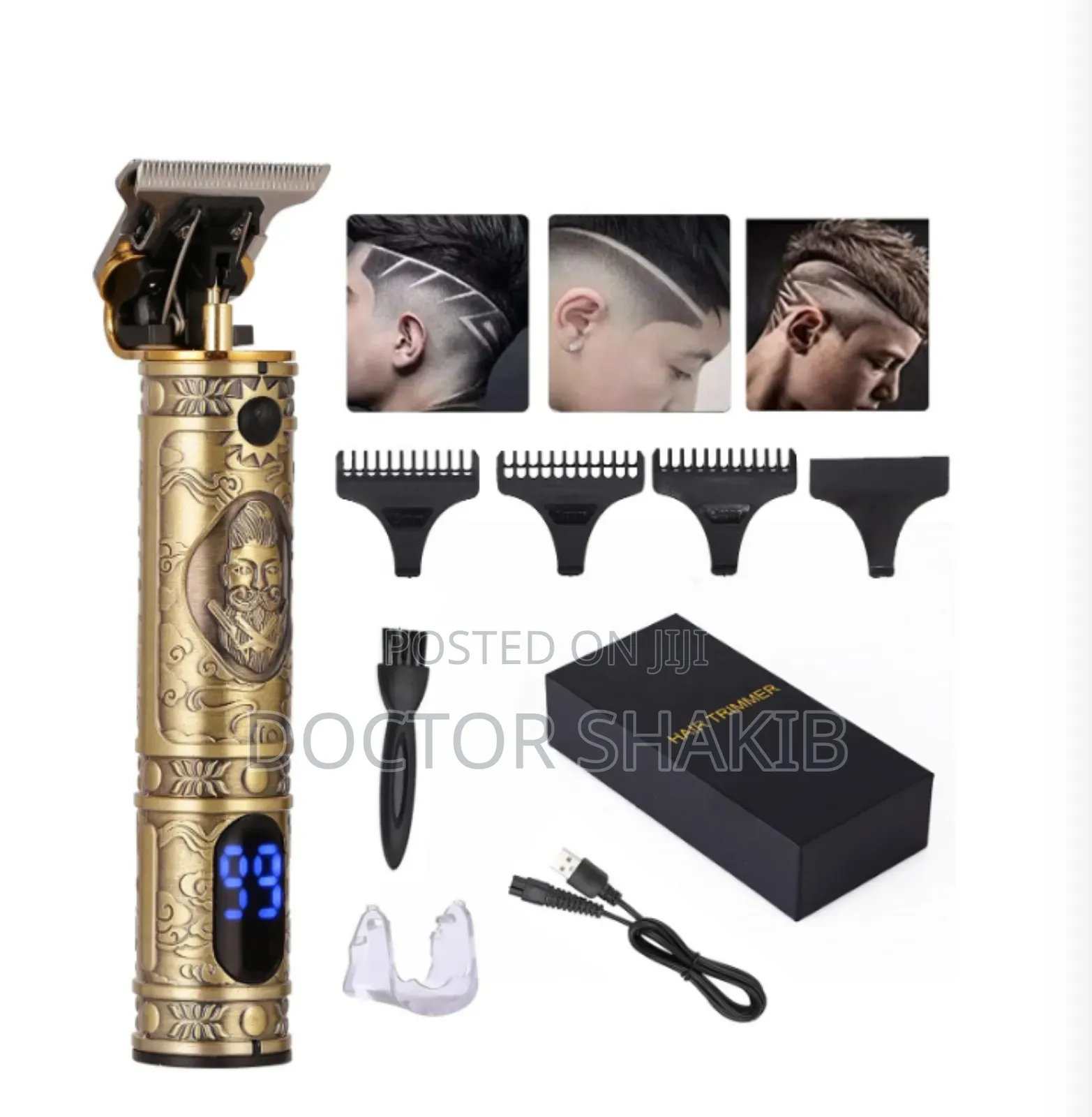 Metal Zero Pitch Professional Vintage Hair Clipper