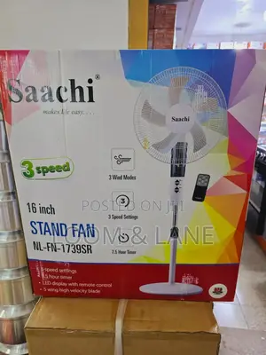 16incj Saachi Stand Fan With Remote Control