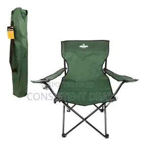 Foldable Camping Chair With Bottle Holder