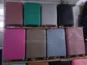 VIP Plastic Suitcases Rubber in Medium Size