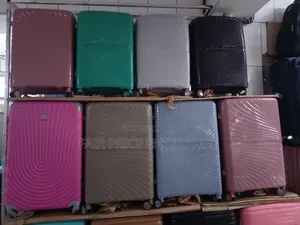 VIP Plastic Suitcases Rubber in Medium Size