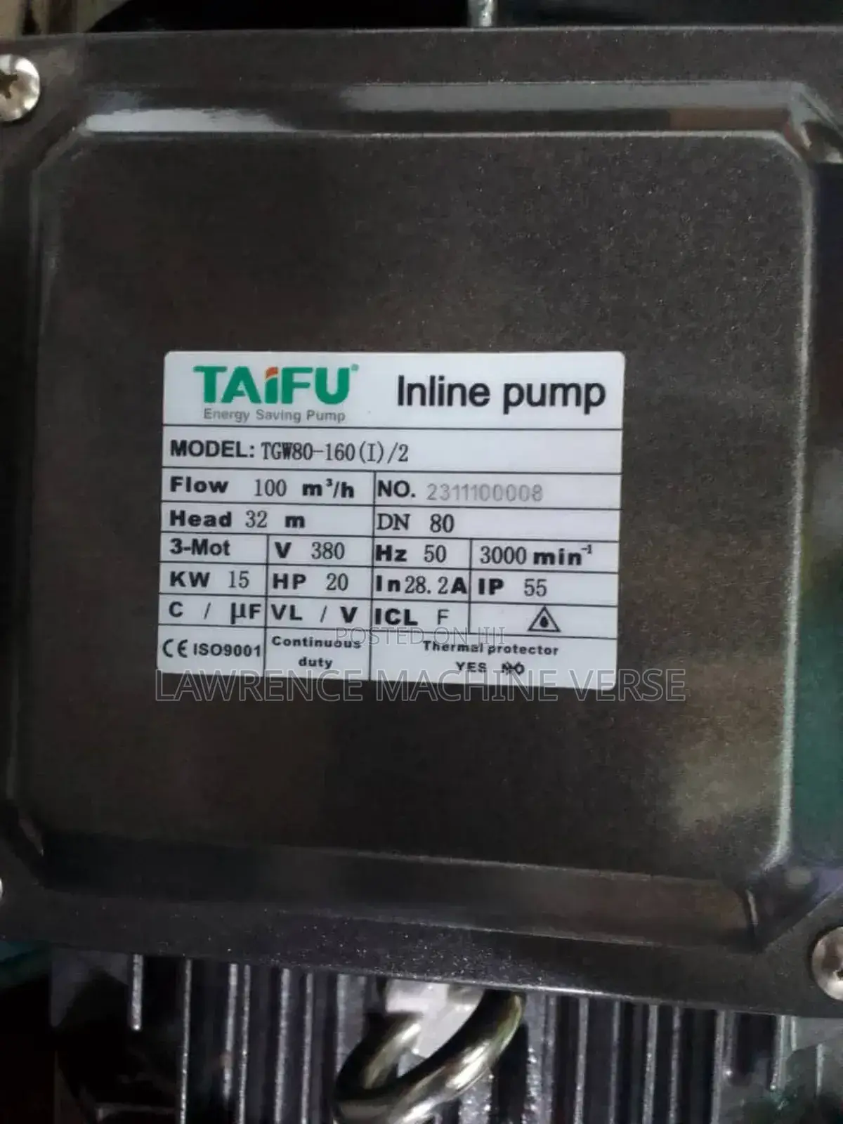 Grundfos Water Pump 20 HP