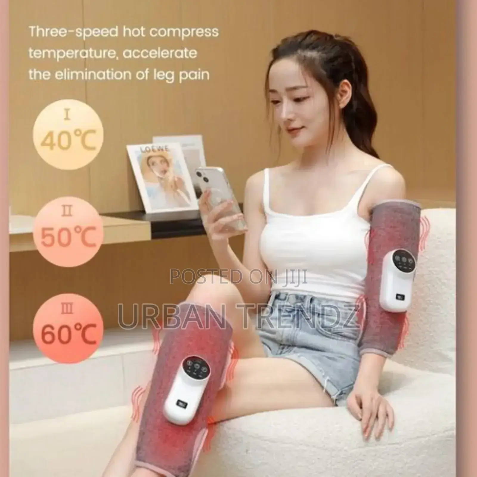 Electric Leg Massager 3 Modes Wireless Air Compression.