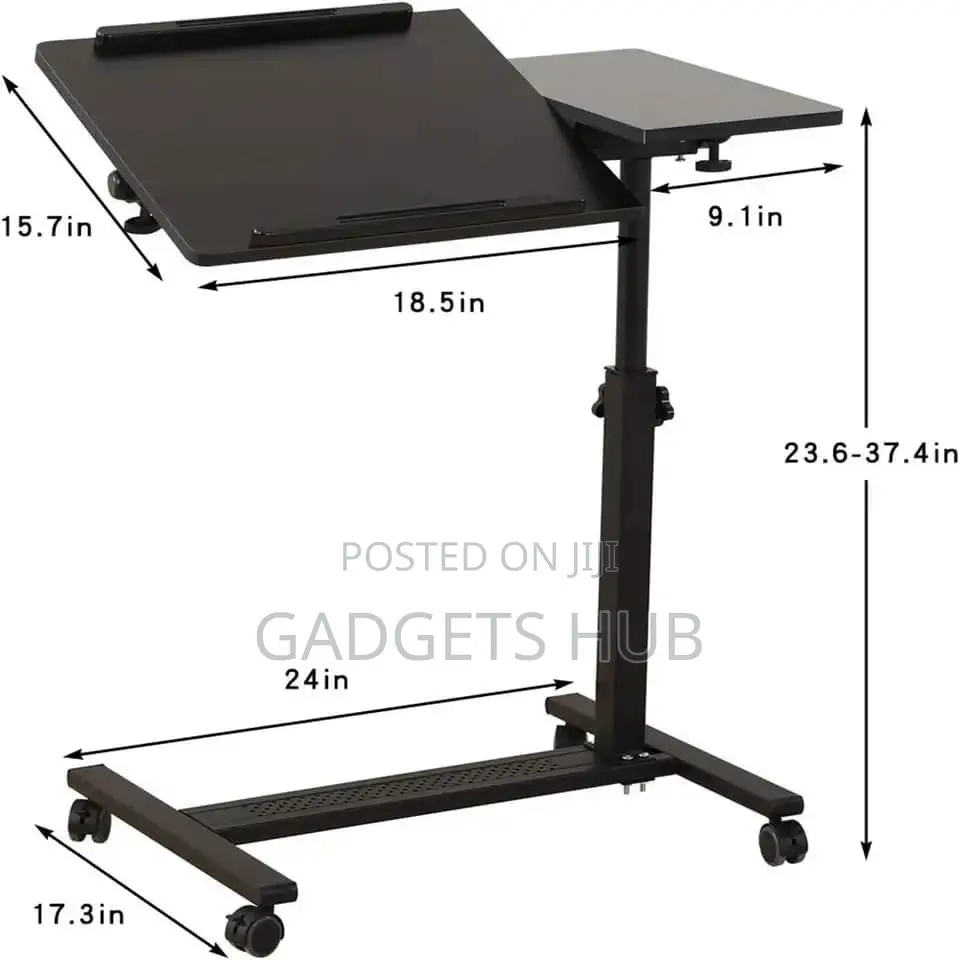 Bedside Tables With Simple Mobile Wheel Metal Iron