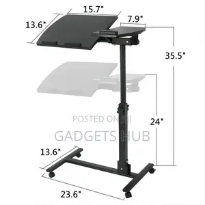 Bedside Tables With Simple Mobile Wheel Metal Iron