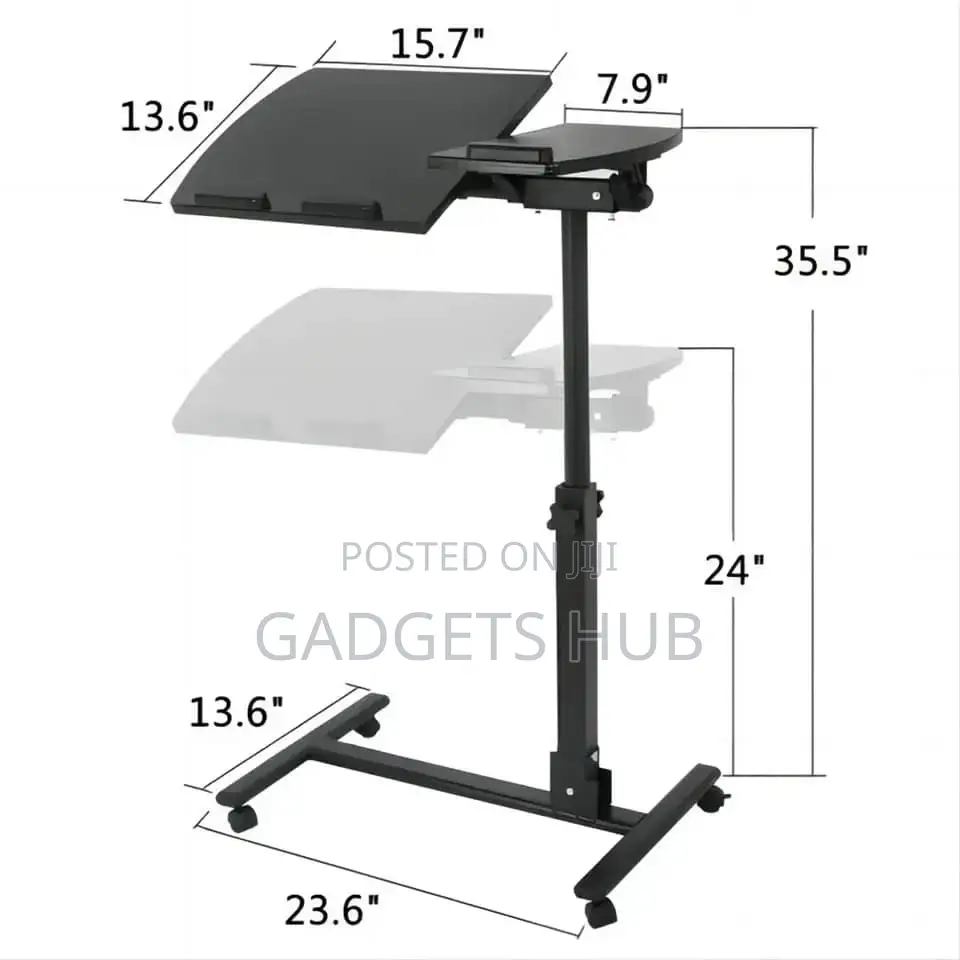 Bedside Tables With Simple Mobile Wheel Metal Iron