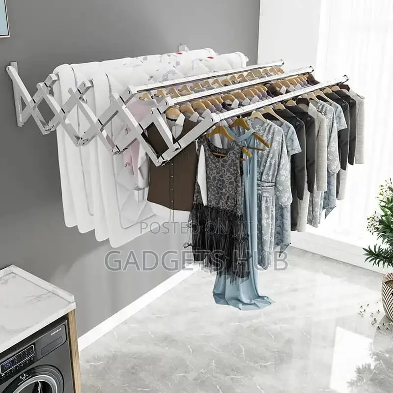 Extendable Wall Mounted Space Saving Hanging
