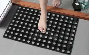 Home Entrance Outdoor Thick Rubber Mat Color Black