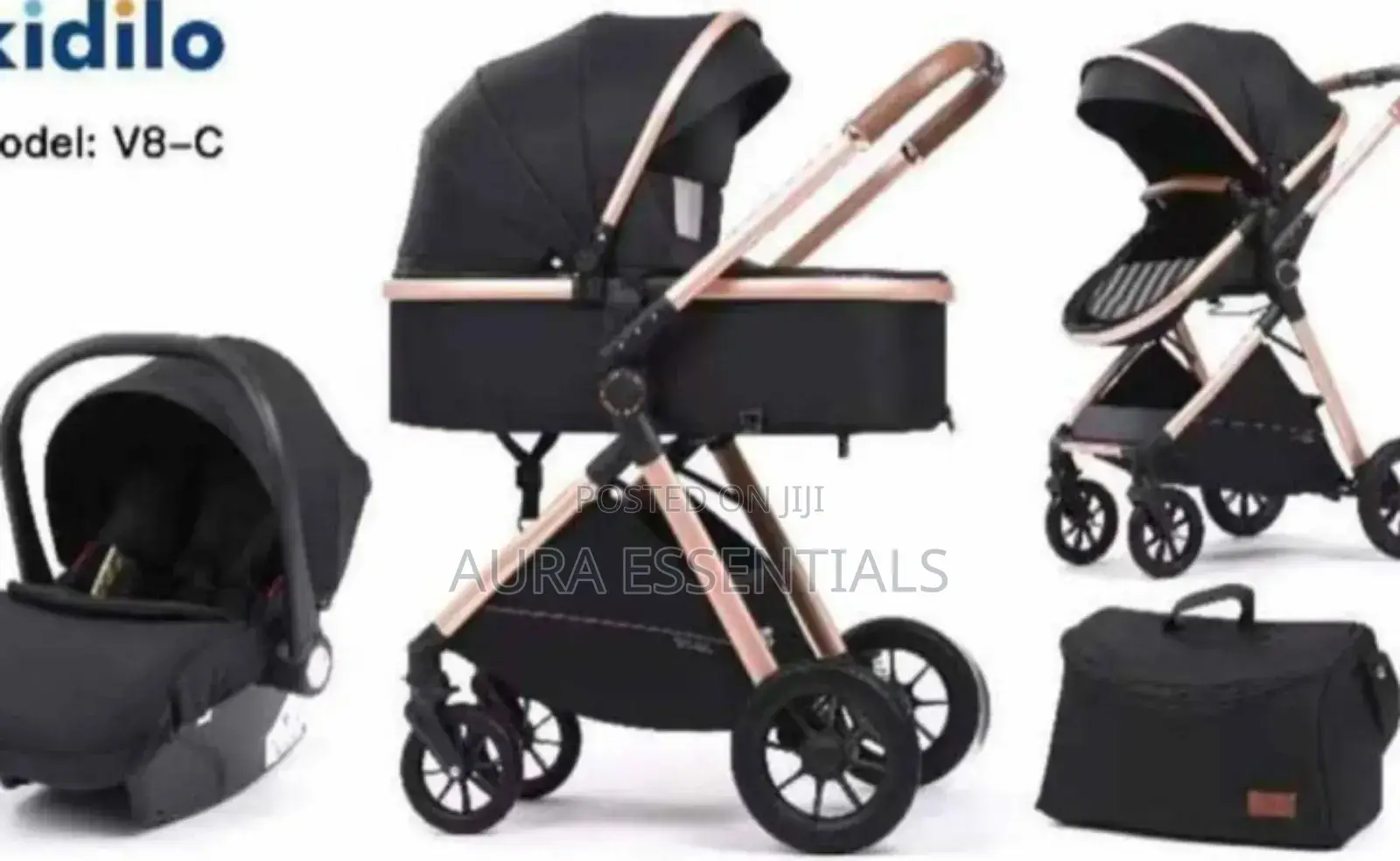 Baby Stroller, Foldable Luxury Infant Carriage